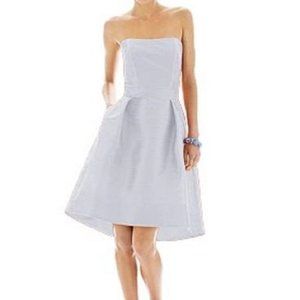 Alfred Sung 580...Cocktail Length, Strapless Dress....Dove.....Size 2....NWT